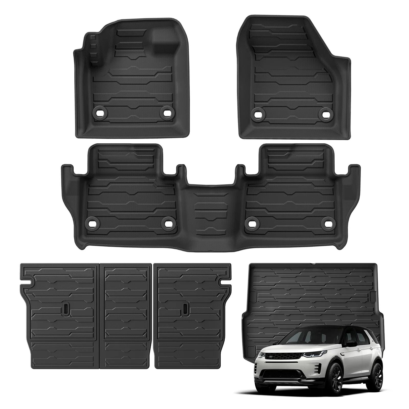 

for Discovery Sport 2024 TPE 3D Car Floor Mats Trunk Backrest Pad Waterproof Protective Left Rudder