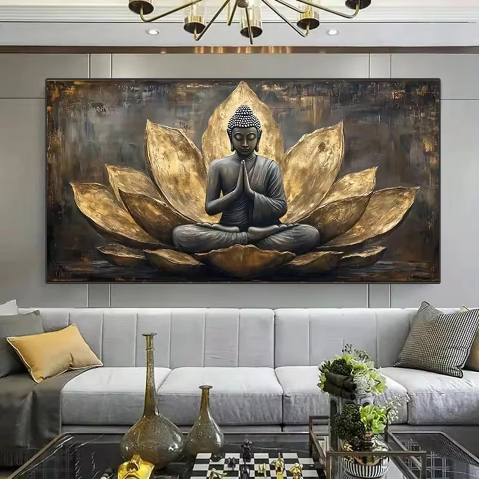 2026 Diamond Painting Lotus Buddha Pray Landscape Full Square Round 5D DIY Diamond Art Embroidery Mosaic Jewelry Coss Stitch
