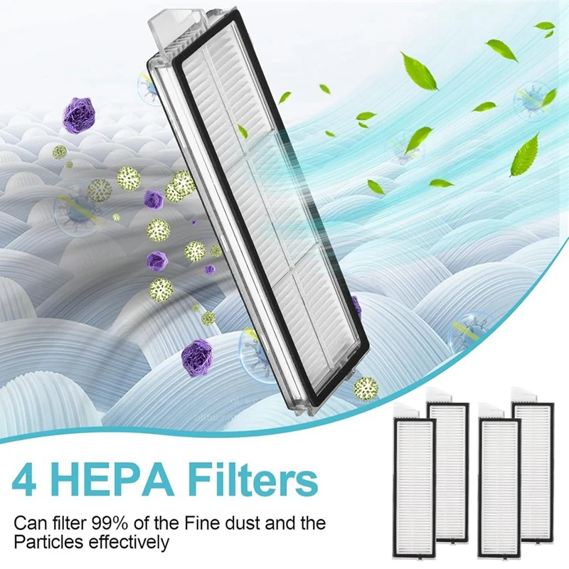 Top Sale For Roborock S8 Maxv Ultra Replacement Parts Main Side Brush Hepa Filter Mop Cloth Dust Bags Accessories