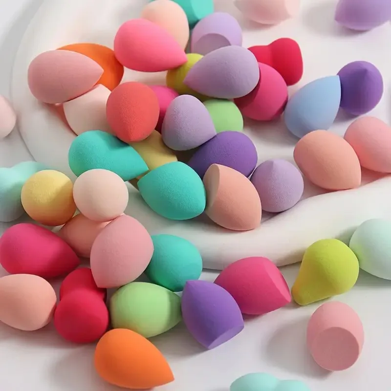 Set di mini spugne per trucco casuali da 10/15/20/50 pezzi - Colori e forme assortiti |   Frullatore multiuso per fondotinta in polvere e crema