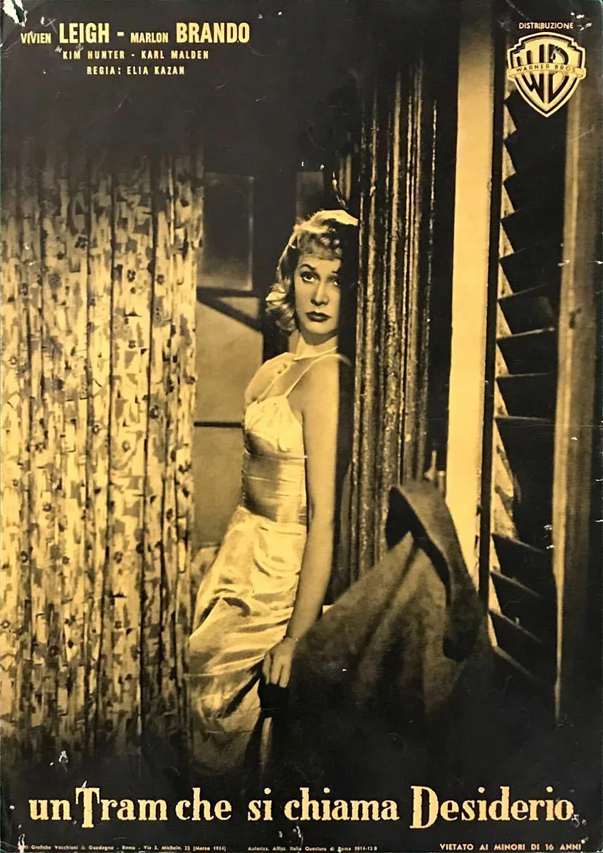 Movie A Streetcar Named Desire (1951) Silk Poster Home Decorative Wall Painting