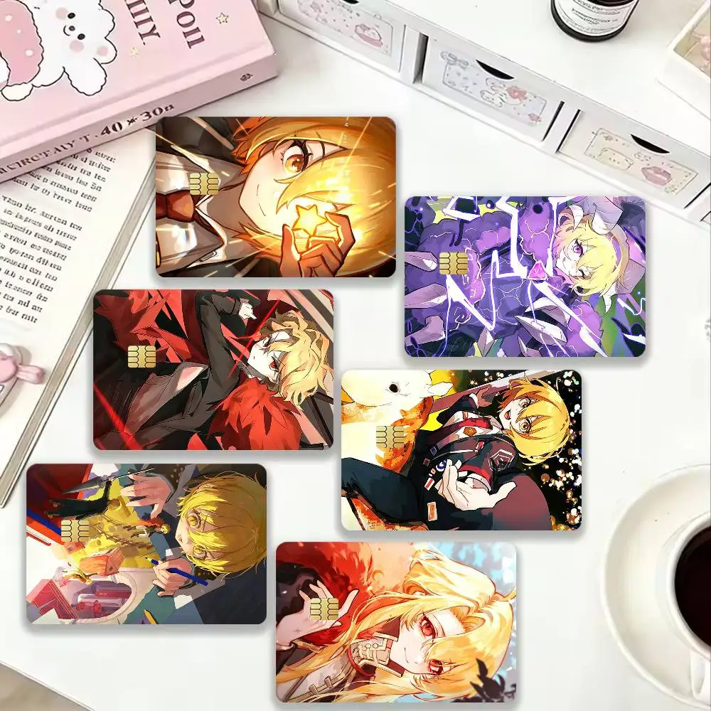 Limbus Company Don Quixote 4pcs 1Set Card Stickers Small Waterproof Chip 4PCS Card Sticker Anti-Scratch