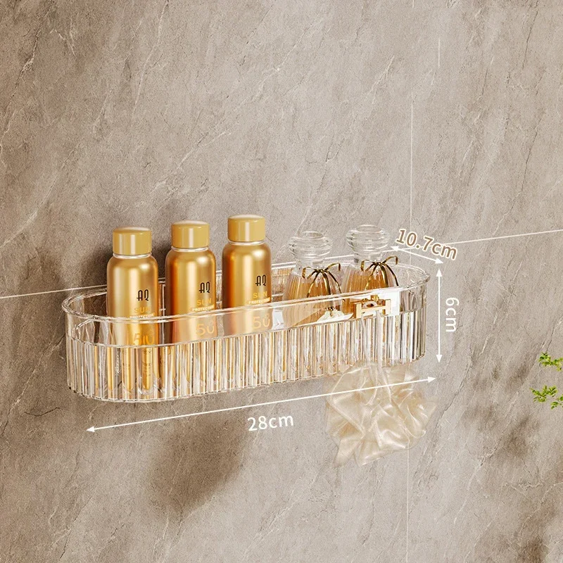 Bathroom Shelves No-drill Wall Mount Corner Shelf Shower Storage Rack Holder for WC Shampoo Organizer Bathroom Accessories