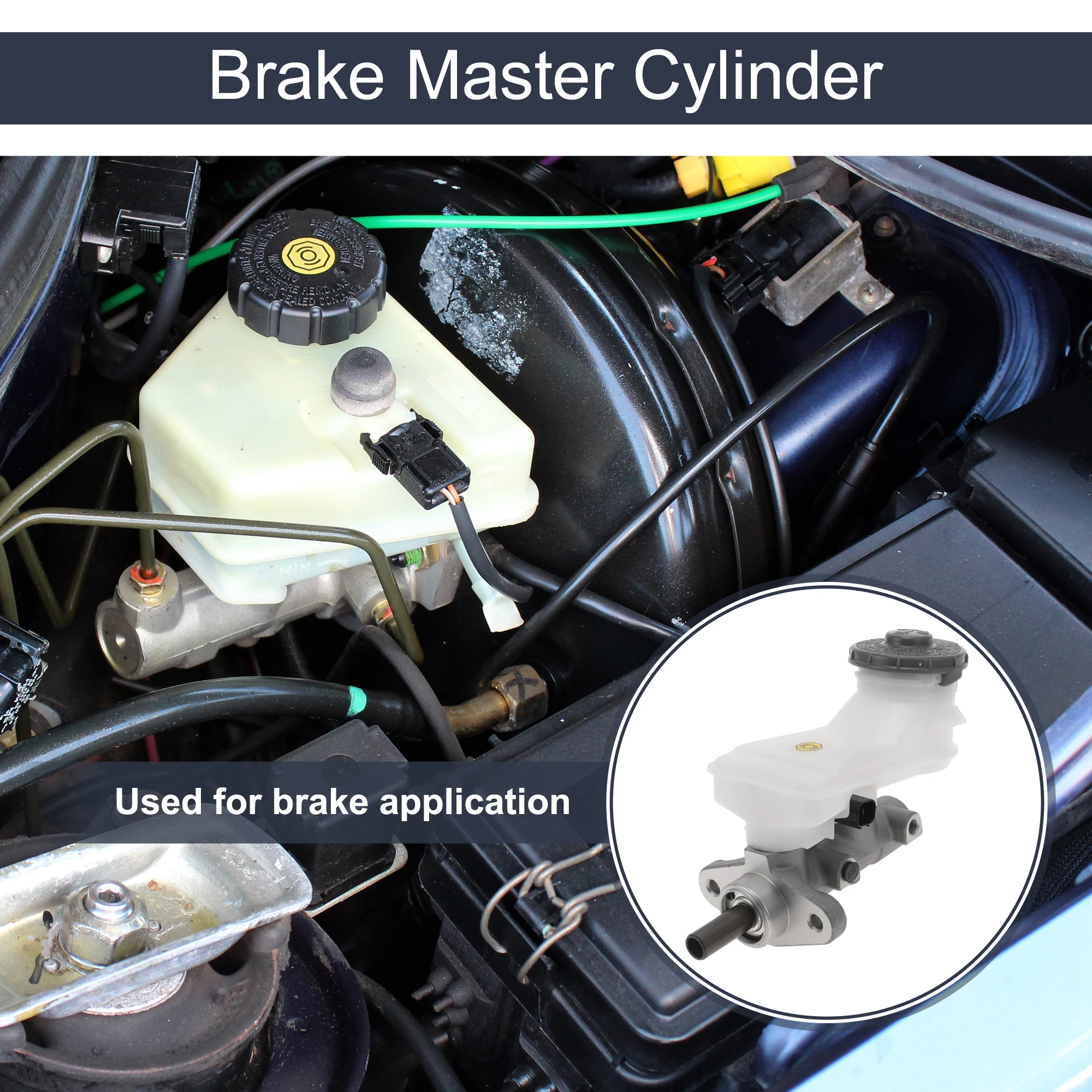 

UXCELL Brake Master Cylinder for Honda CR-V 2002-2004 Durable Hydraulic Master Cylinder No.46100S9AA01 with Reservoir