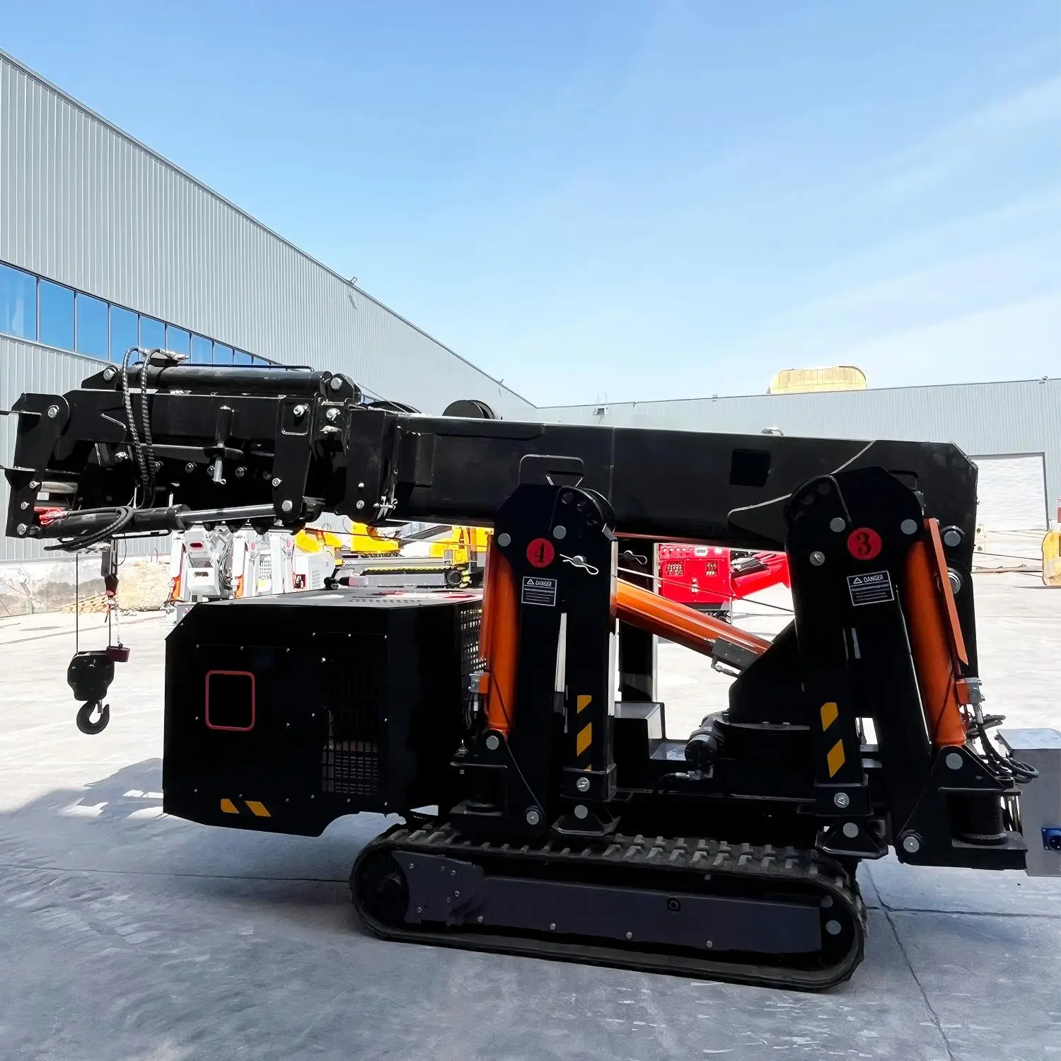 Telescopic Boom 3Ton Spider Crane Small Construction Crawler Spider Crane
