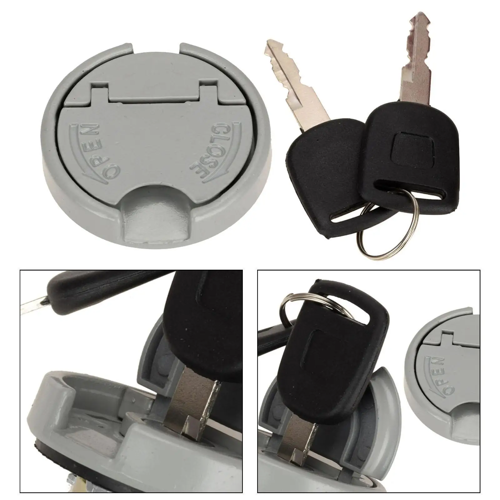 

Locking Fuel Cap Motor Decorative Accessory Replacement Easily Install with 2