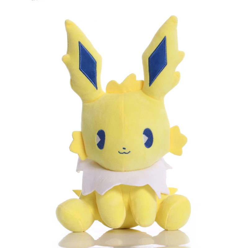 

28cm TAKARA TOMY Pokemon Jolteon Plush Stuffed Toys Doll Q Version Jolteon Plush Soft Animals Toy Gifts for Children Kids