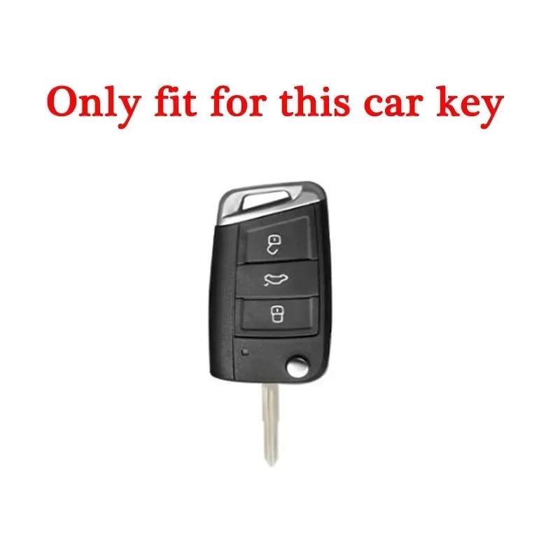 

Car Sticker 2025 New Car Flip Remote Key Case Cover Holder Shell for Skoda Octavia Kodiaq Karoq Zinc Alloy Leather Protector Key