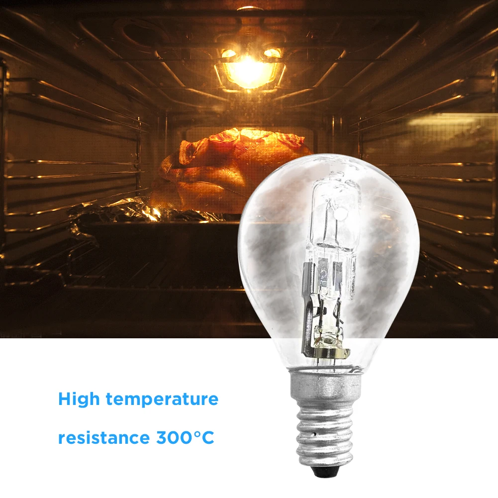 Oven Halogen Bulb 42W E14 220V-240 High Temperature 300 Degree Oven Lamp LED Bulbs Inserted Beads Crystal Lamp Halogen Bulb