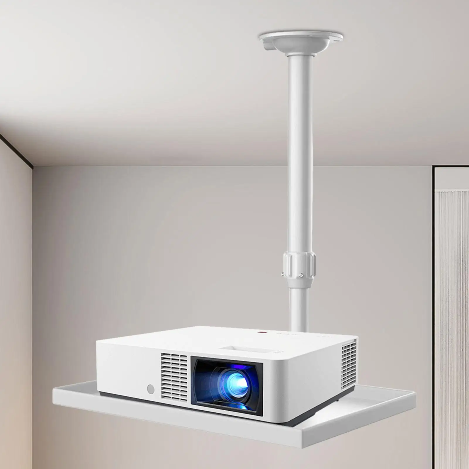 オフィス会議室用トレイ拡張アーム付きプロジェクター天井マウント