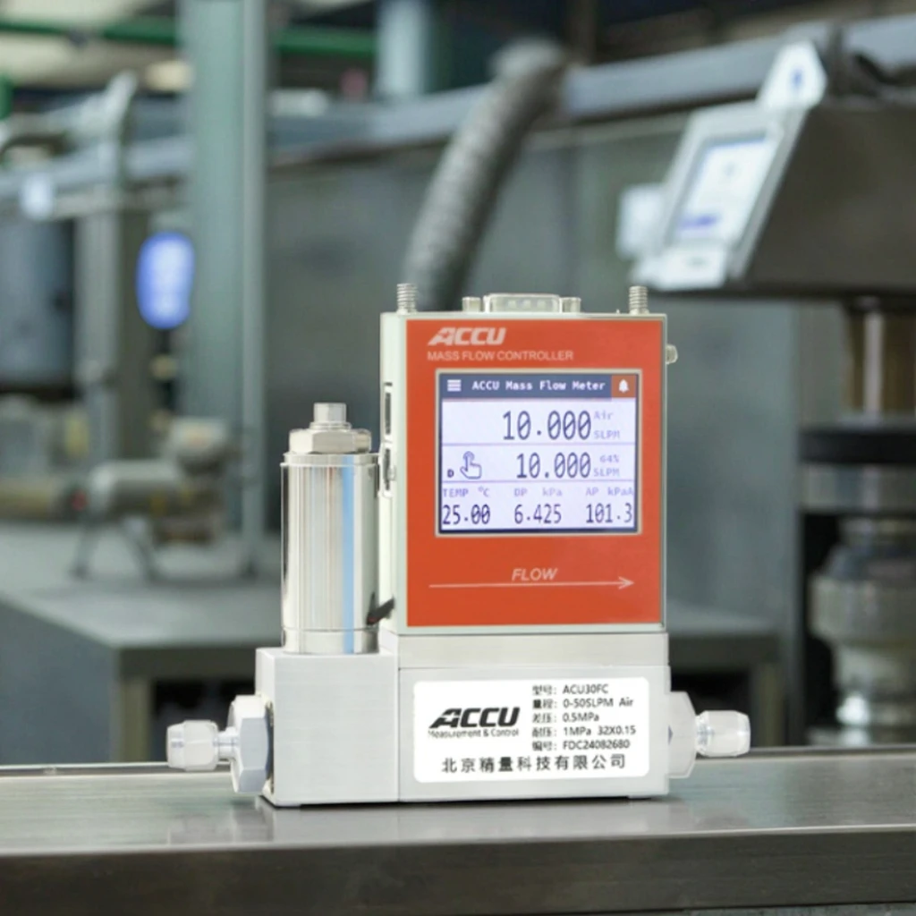 ACCU digitale massastroomregelaar 2SCCM ~ 300SLM natuurlijke stroommeters