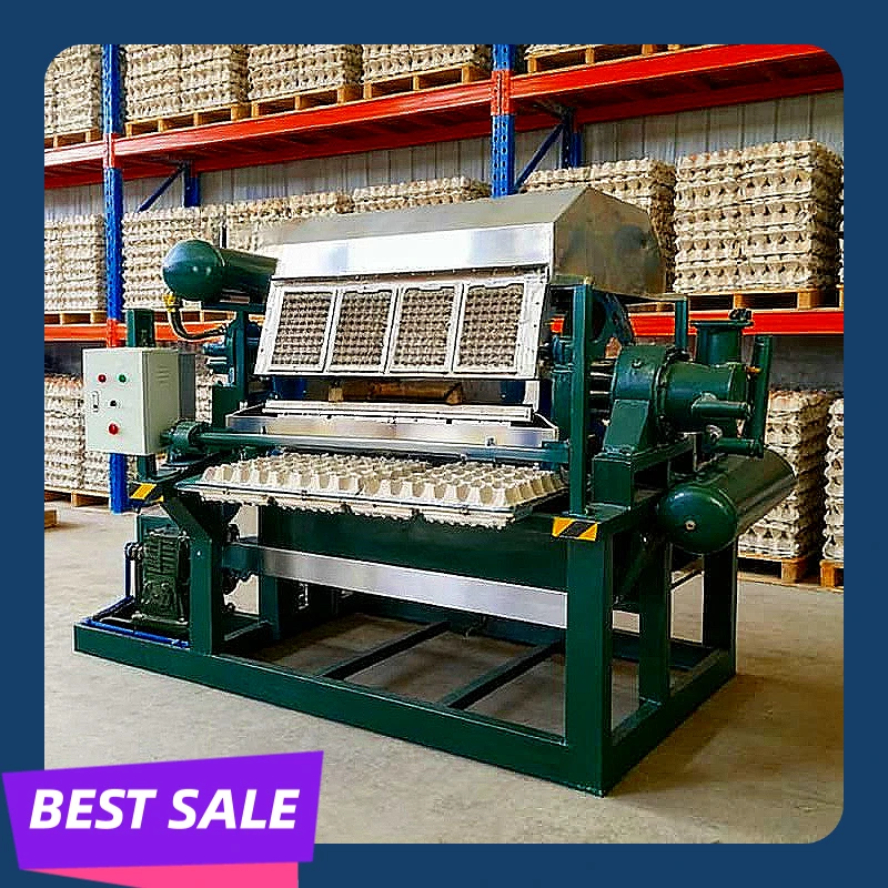 Egg Tray Production Line Pulp Molding Waste Paper Recycling System Forming Machine Egg Packaging Farm Industrial Use Customized