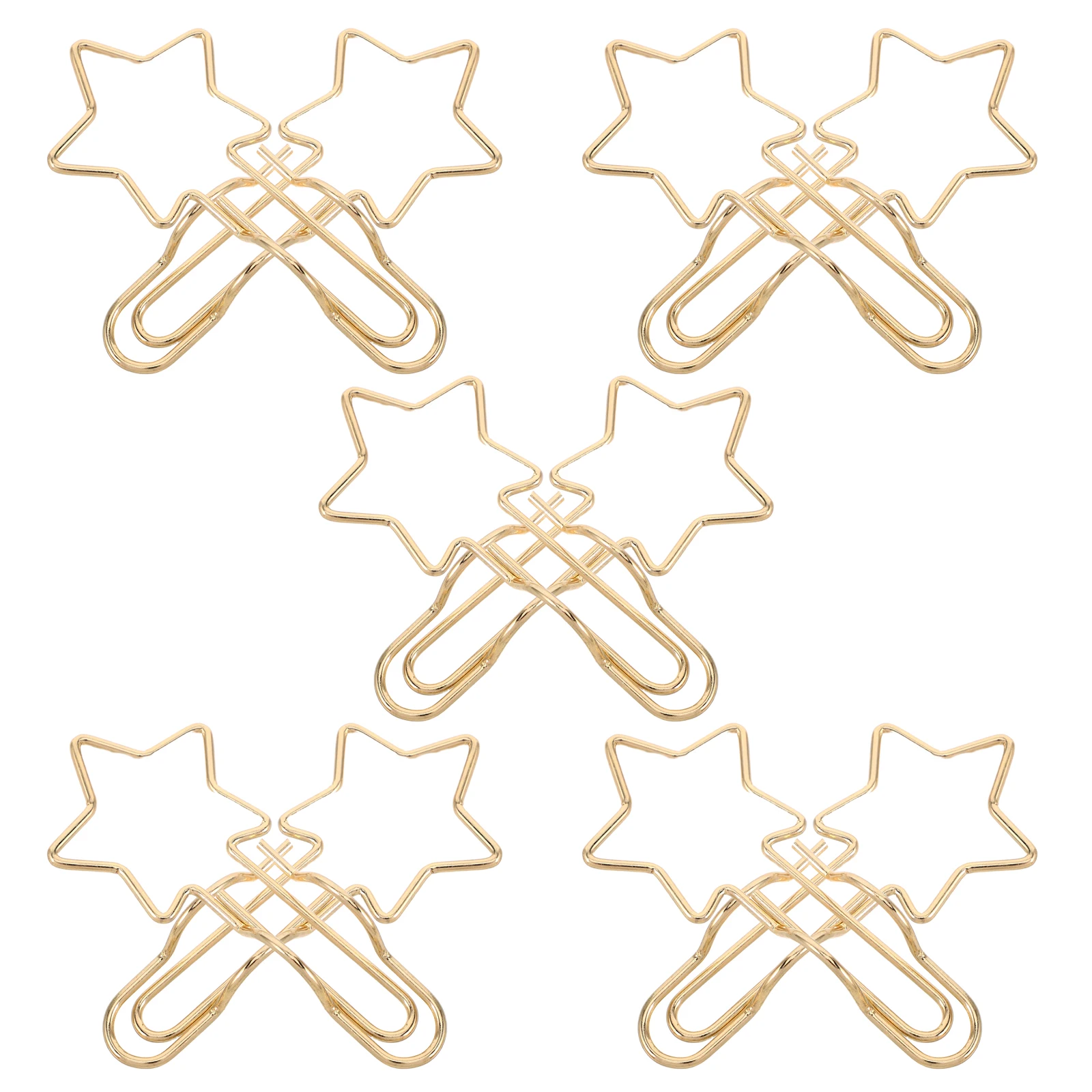 

10Pcs Shaped File Clips Multifunctional Pen Holder Clip for Notebook Page Organizer Book Clip Office Desk Storage