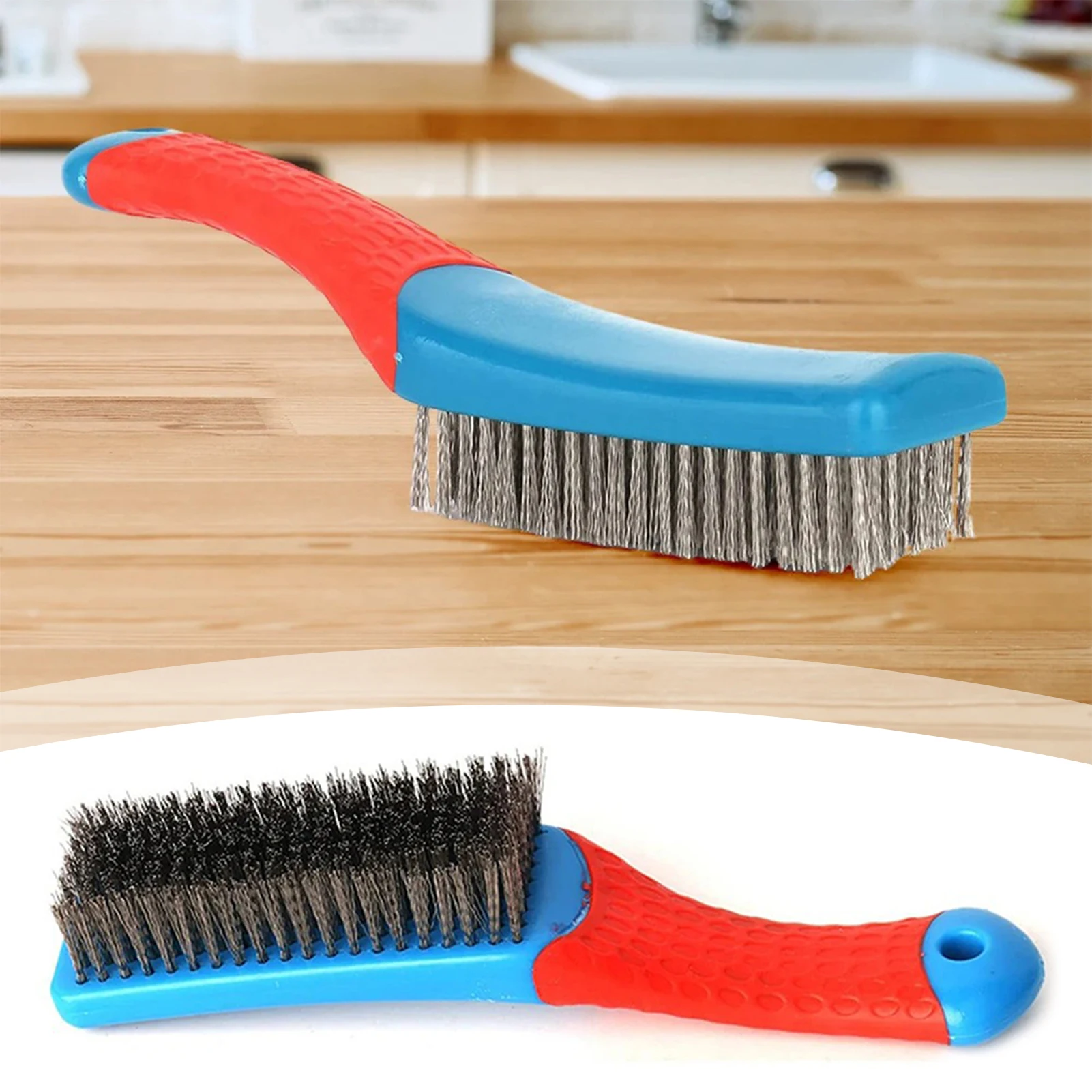 Seafood Cleaning Brush Stainless Steel Crab Scrubber Shellfish Scrubbing Tool Rust-Resistant Kitchen Cleaning Outdoor BBQ Preps