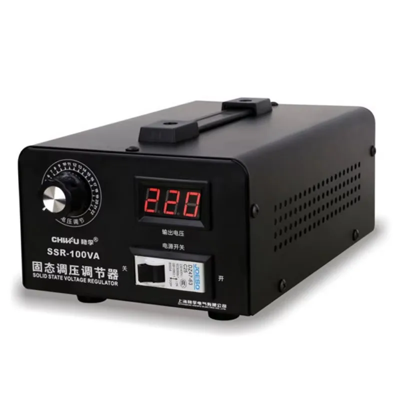 

Silicon Controlled Electronic Voltage Regulator, Single Phase Solid State Voltage Regulator, AC 220V 100A, SSR-100A