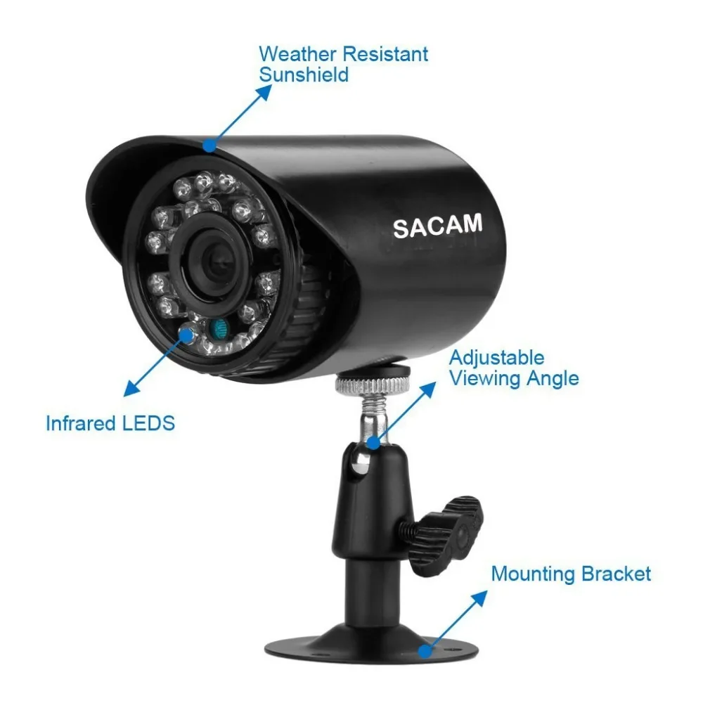Telecamera CCTV di sicurezza domestica analogica da 32 pezzi per esterni Sistema DVR AHD HD 1080P esterno con visione notturna Telecamera di sicurezza HD 1080P da 32 canali