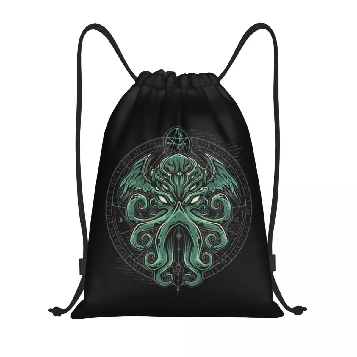 Świetny plecak Cthulhu ze sznurkiem torby kobiety mężczyźni lekki horror Lovecraft siłownia sport Sackpack worki do treningu