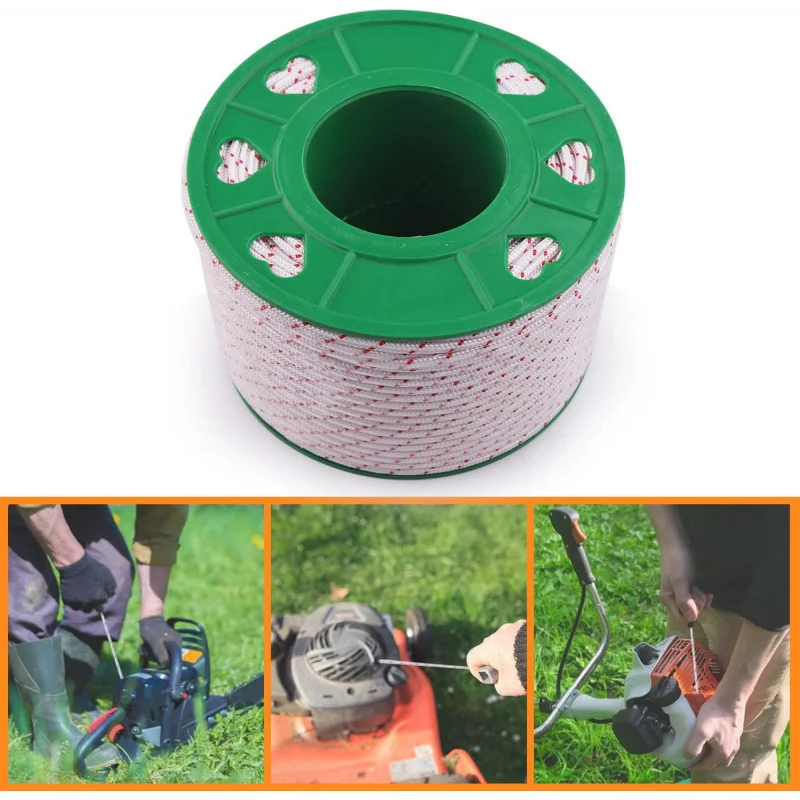 리코일 스타터 로프 풀 코드 4mm 100미터 에코 Poulan Homelite McCulloch Sears 트리머 Edger U