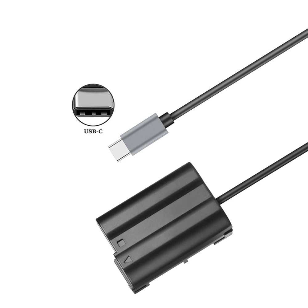 Cavo PD USB-C + Batteria Fittizia EN-EL15 Per Nikon Z7/Z6/D850/D810 E Adattatore PD – Ricarica Veloce E Sicura