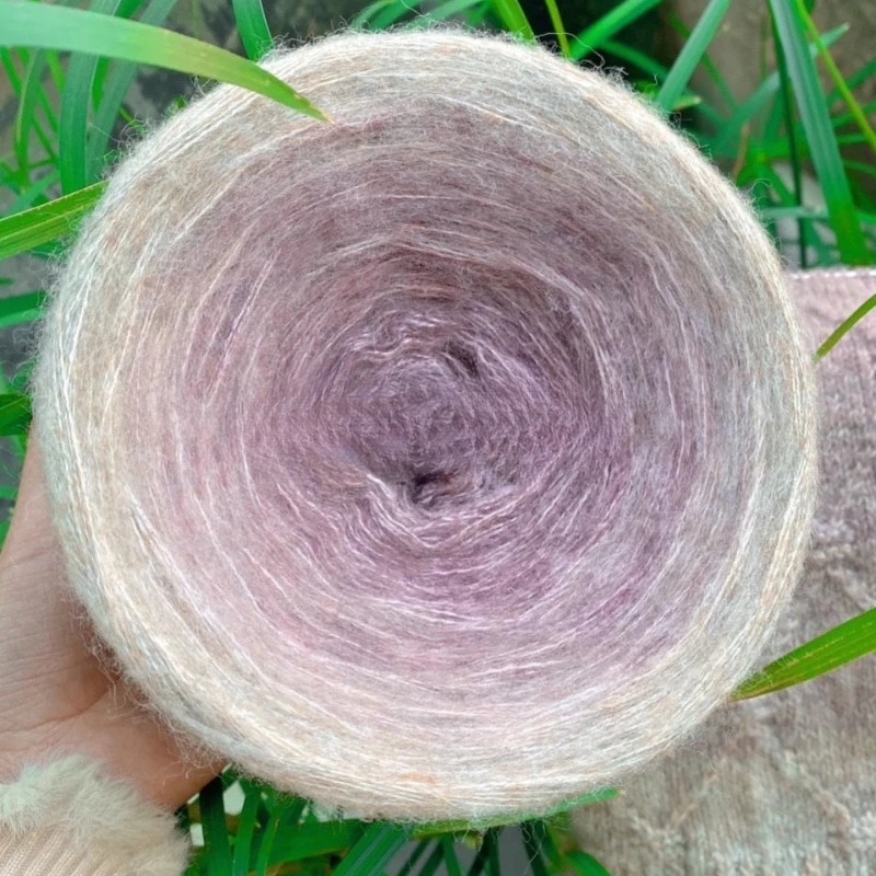 3 السواحل من الصوف الموهير الغزل اليدوية DIY الحياكة النسيج قبعة وشاح شال بطانية سترة التدرج مقطع طويل صبغ الغزل الكرة