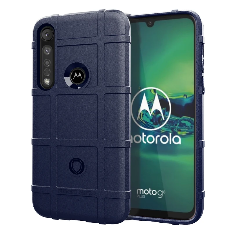 Anti Knock Phone Cover for Moto G8 Plus G8+ Shockproof Silicone Shield Case for moto one vision plus Armor Matte Rubber Cases