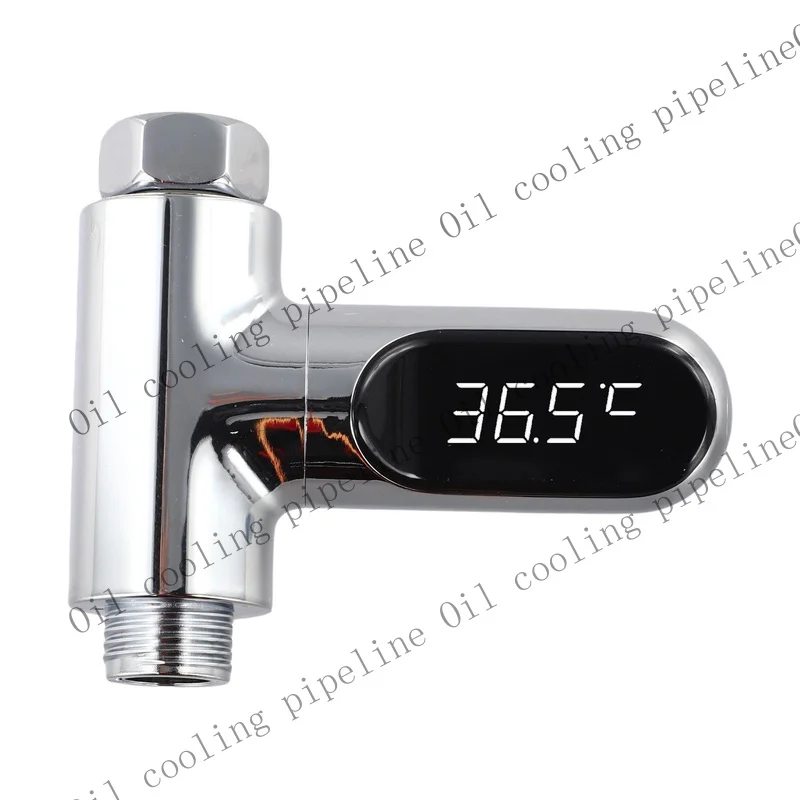 A+ 360 Rotatable LED Shower Thermometer Self Powered Water Flow Temperature Sensor