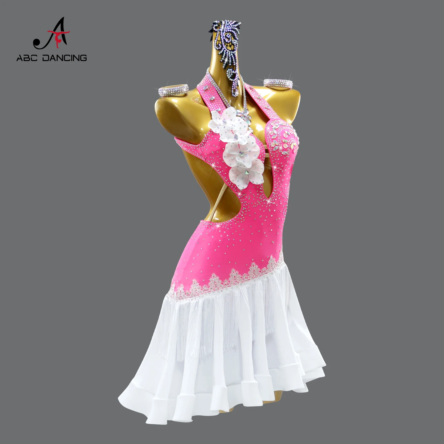 فستان رقص لاتيني، أزياء رياضية للنساء، ملابس رقص للمنافسة، ملابس أداء المسرح، ملابس أمريكية أنيقة للحفلات الراقصة