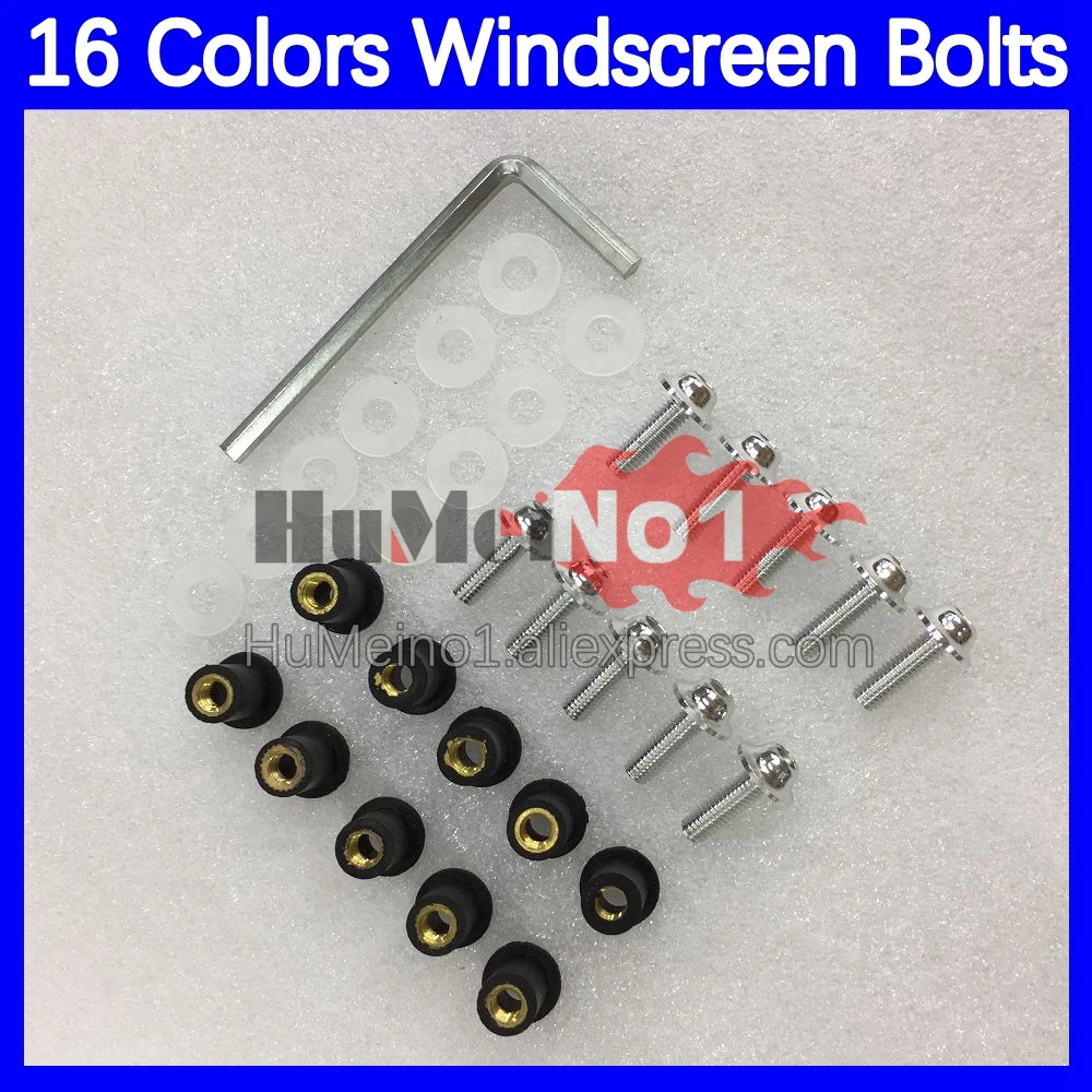 31pcs Motorcycle Windscreen Bolts For HONDA VTR1000F SuperHawk 1997 1998 1999 2000 2001 2002 2003 04 2005 Windshield Screws Nuts