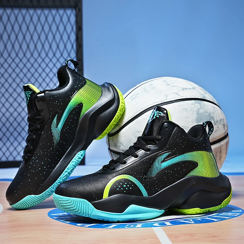 Men Shoes Outdoor Non-slip Basketball Shoes Comfortable Lightweight Sneakers Man Leather Casual Shoes High Quality Tennis Shoes