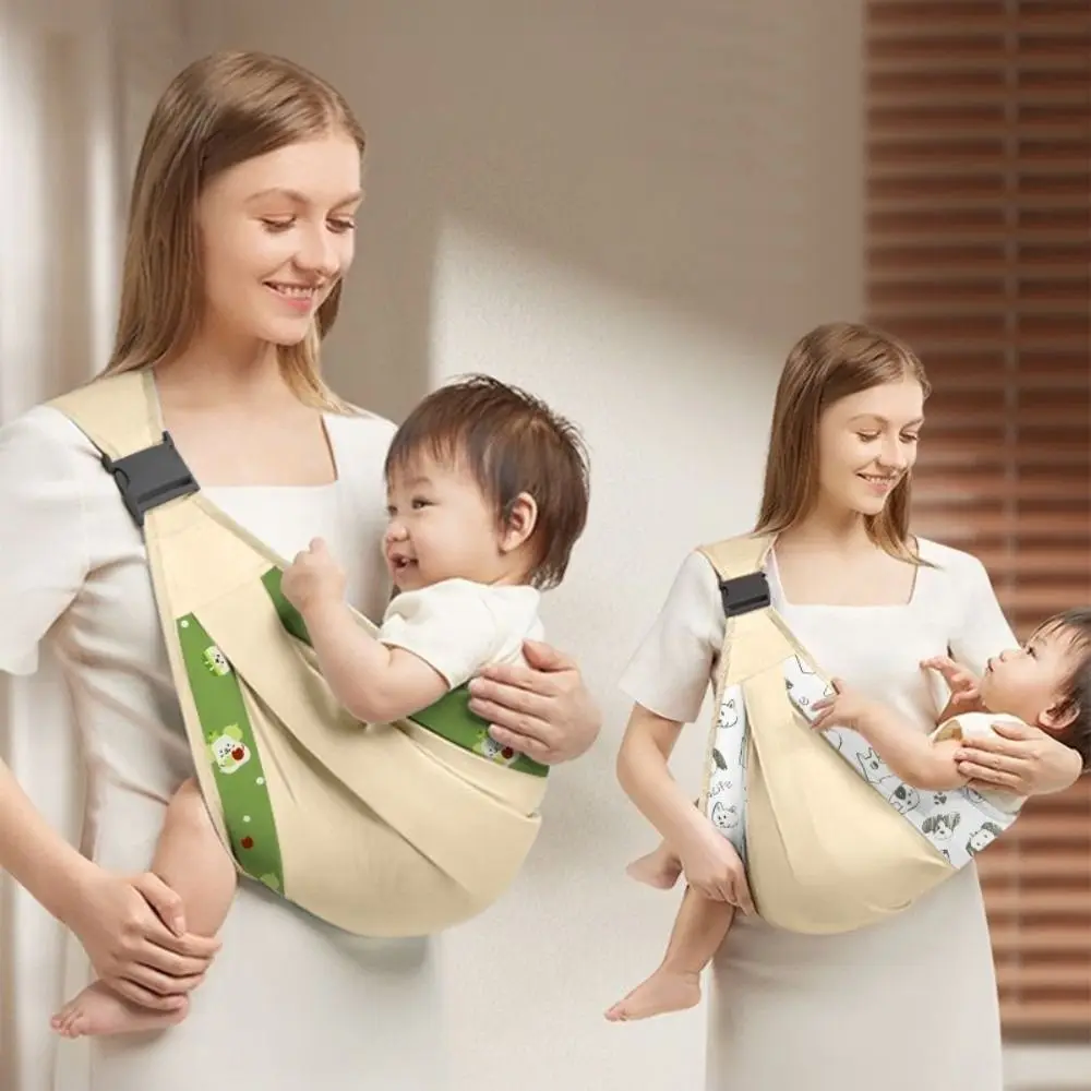 Marsupio ergonomico portatile Avvolgente Abbraccio anteriore Borsa da trasporto per bambini regolabile Sicurezza per uscire Marsupi Tracolla a tracolla