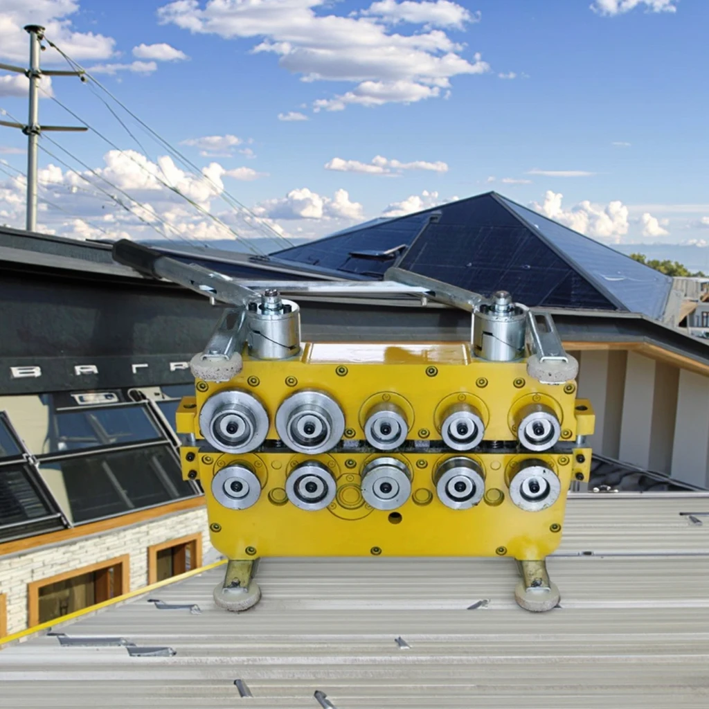 

High-Efficiency 220V Electric Roof Panel Seamer Standing Seam Metal Roofing Machine Cutting & Forming Tool