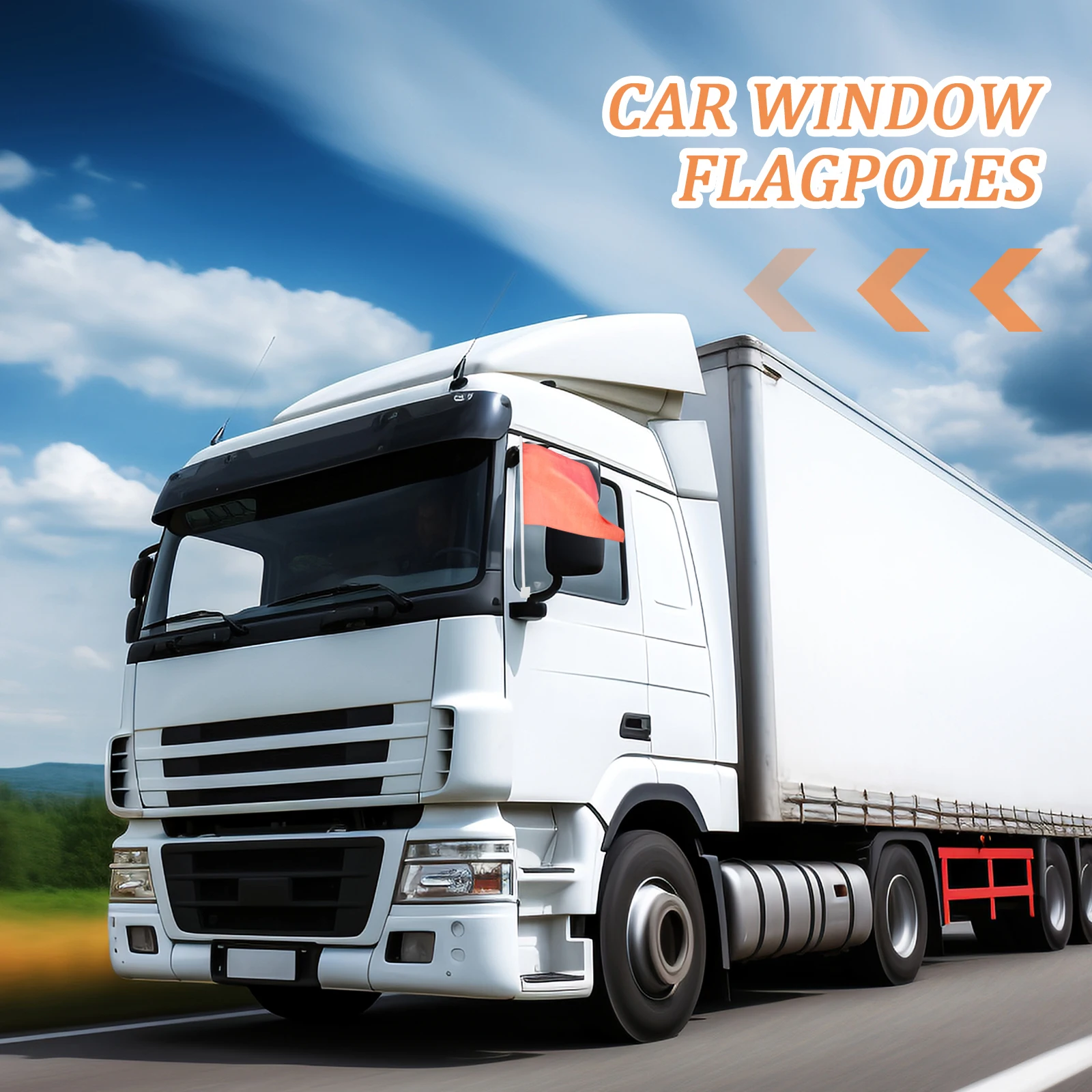 

12Pcs Car Window Flagpoles Tough Flag Bracket for Car Easy Installation Suitable for Most Vehicles Clip on Flag Poles