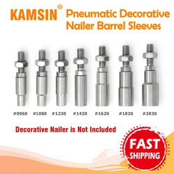 KAMSIN 공압 장식 네일러, 실내 장식 압정 건용 배럴 슬리브, 0960-2030, 9.6- 20.3mm 직경