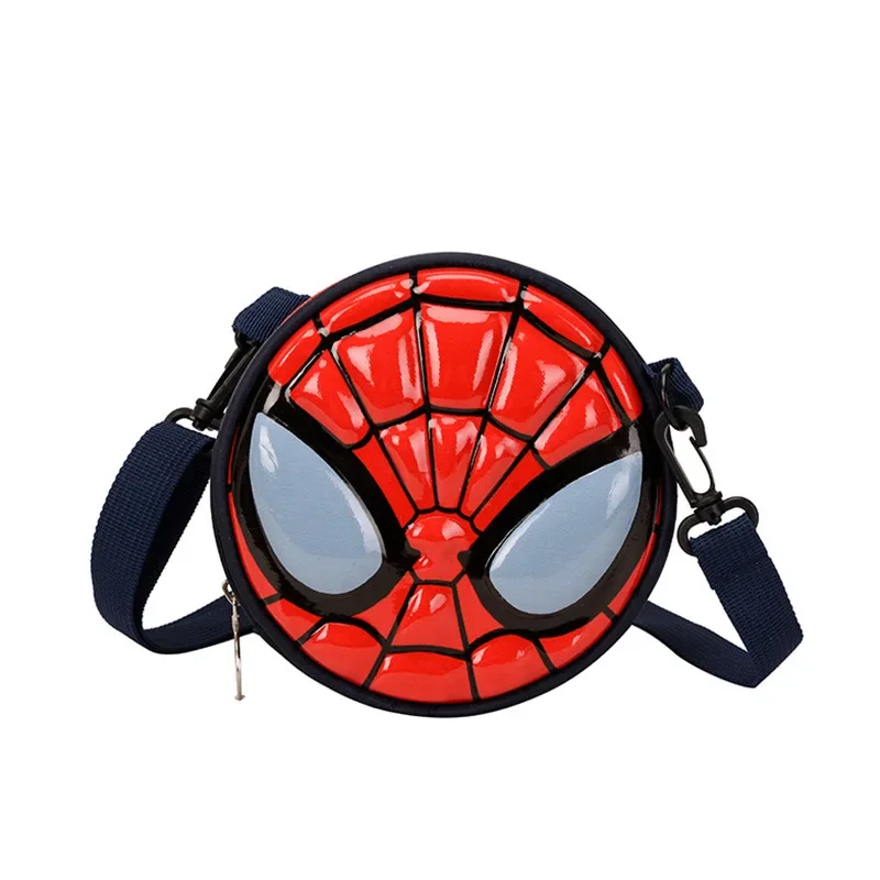 Spider-man Captain America Crossbody Bag Boys Cartoon Shoulder Bags Children Bags Fashion Round Sling Handbag