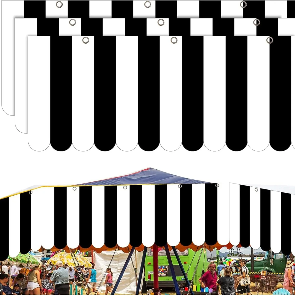3-teiliges Karnevals-Zeltdekorations-Set, Zirkus-Hängedekoration, Karnevals-Banner, Verkaufsstand-Schild, Baldachin für Piraten-Mottoparty