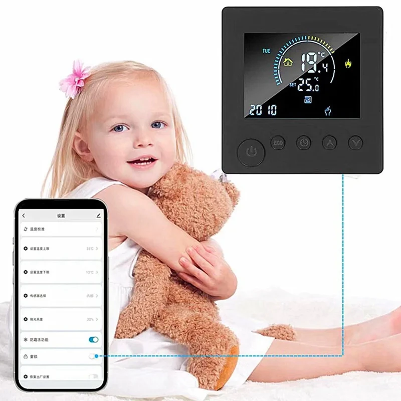 Wifi Smart Thermostat Electric Floor Heating Water Gas Boiler Temperature Wireless Remote Controller By Tuya Alexa(3A) Durable