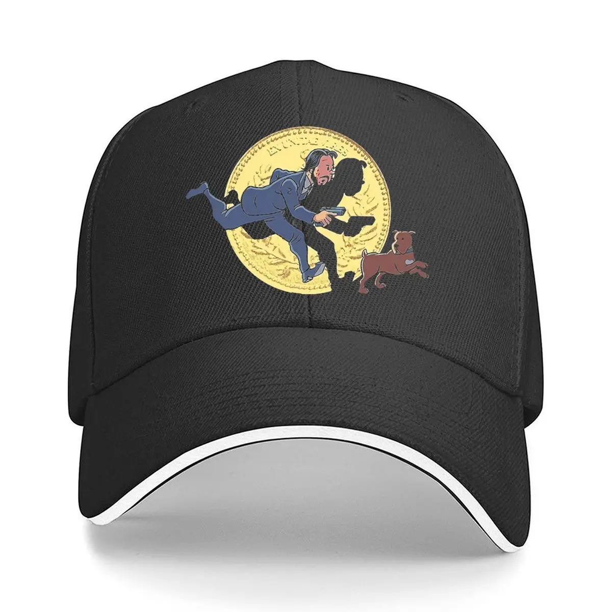 

Fencer Coin Vintage Adventure Game Historical Action Art Sandwich Baseball Cap