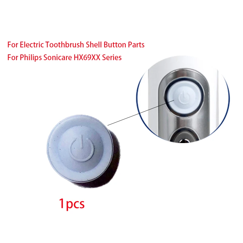 3PCS hx6910 Electric Toothbrush Switch Button Parts for hx6920/hx6930/hx6950/hx6960/hx6970/hx6972 etc Shell Power Button