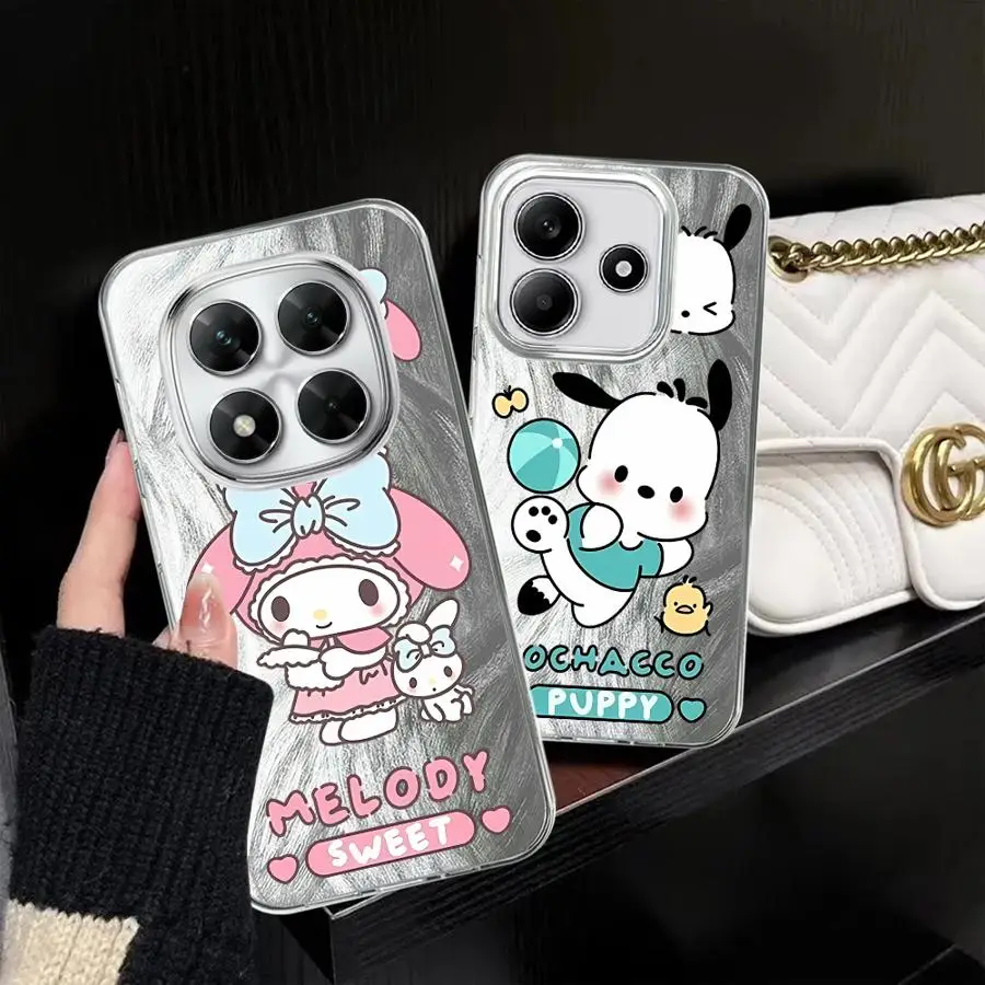 Soft Cover Phone Case for Xiaomi Redmi Note 14S 13 14 Pro Plus 12S 11S 11 12 Pro Cartoon Sanrio Melody