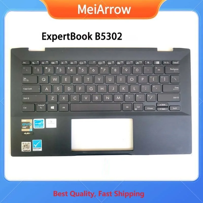 MEIARROW         95%New/Org For ASUS ExpertBook B5302 B5302FE B5302CE Palmrest US Keyboard Upper Cover C shell