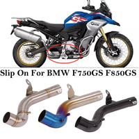 Motorcycle Exhaust Escape Stainless Steel Mid Link Pipe Connect Original For BMW F750GS F850GS F 750 850 GS 2018 2019 2020 2021