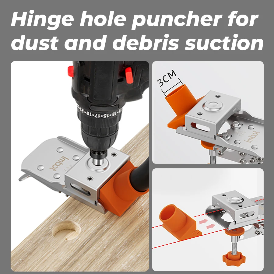 Imbot Cabinet Door Installation Kit, Made Of Durable Materials, Auxiliary Tool For Cabinet Door Assembly, Woodworking Tool