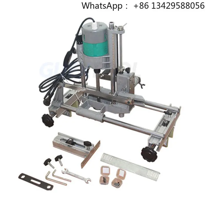 Wooden Door Lock Hole Opener Portable Wood Door Lock Mortising Machine Tenon Machine Hand Mortise Drill Machine Hole Opener 220V
