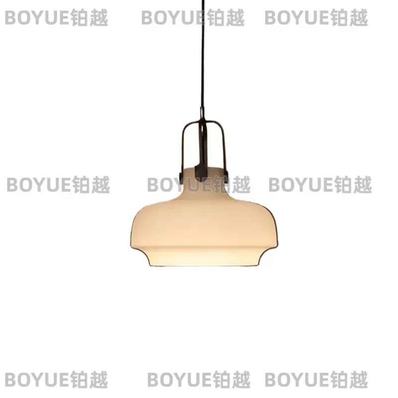 Nordic French Medieval Style Glass Chandelier for Bedroom Bedside Study Room Modern Vintage Pendant Light Fixture Decor