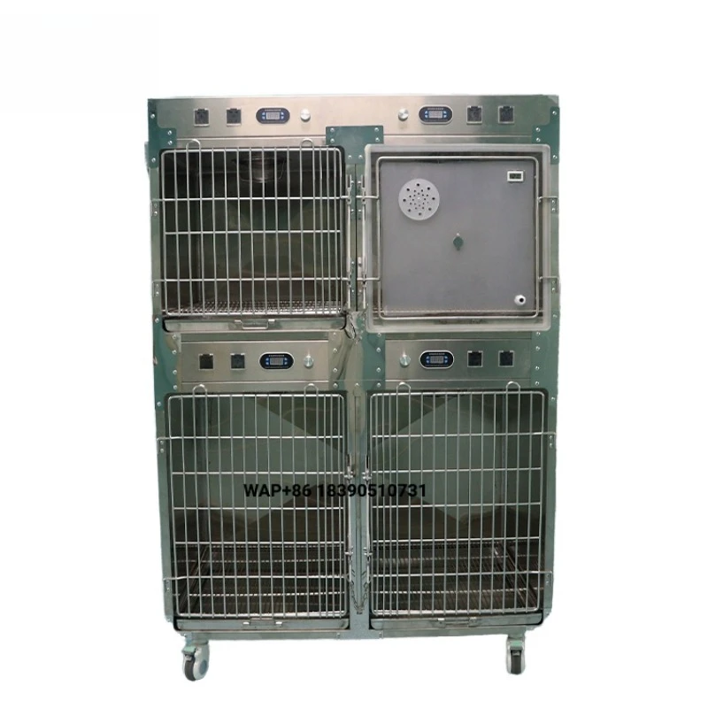Veterinary Medical Equipment for Veterinary Clinics Stainless Steel Solid Pattern Durable Dog Cage