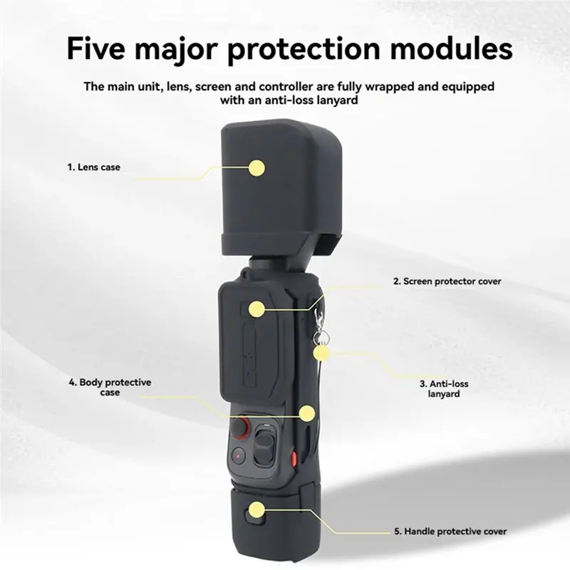 Silicone Case For Luna Ultra Waterproof Anti-Scratch Full-Coverage Protective Cover Camera Shell Accessories B-A25R