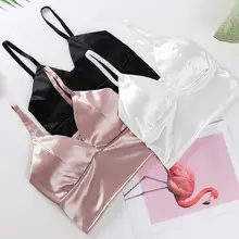 Women's Satin Crop Top Bralette #2