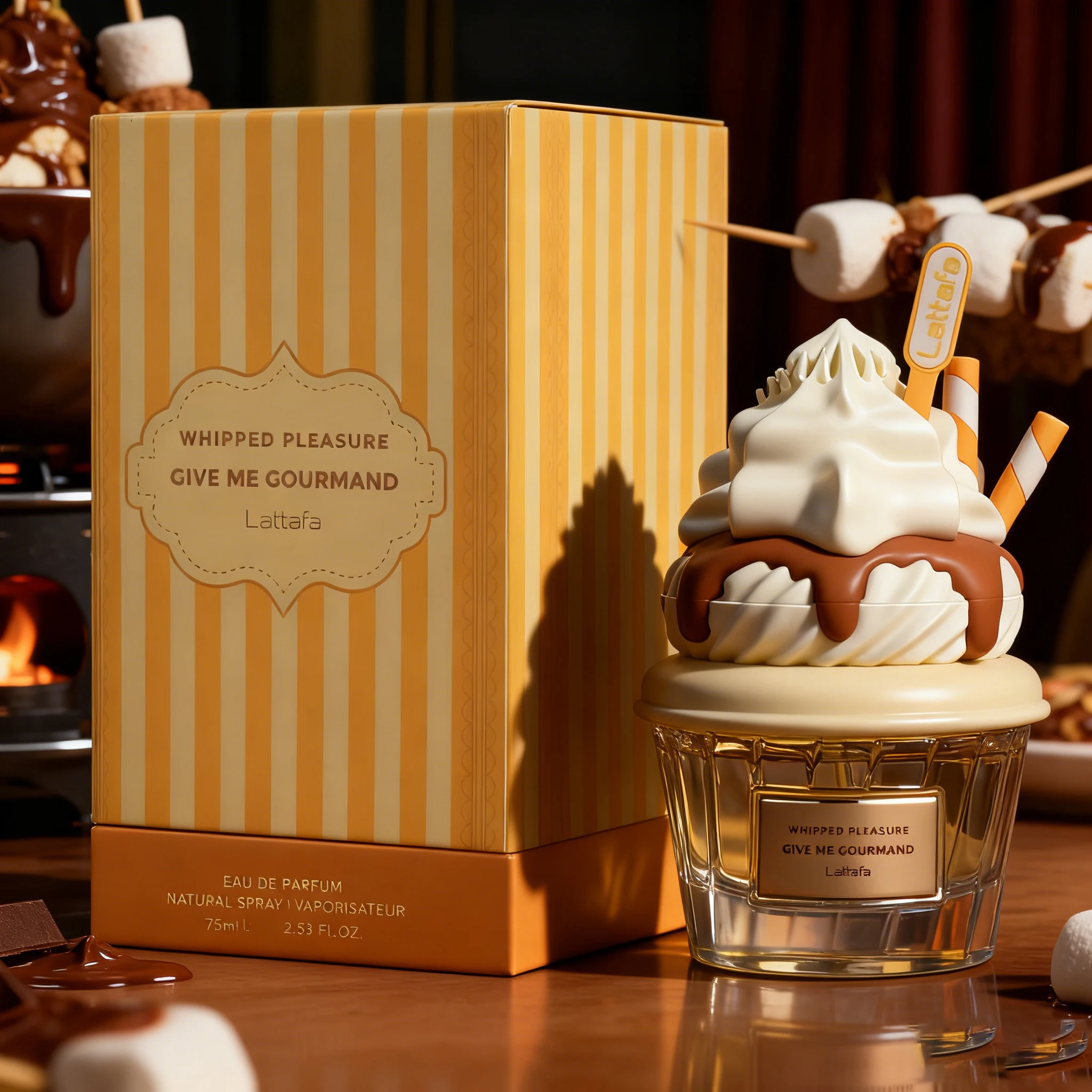 

Парфюмерный спрей Lattafa Cookie Crave для мужчин и женщин, 75 мл | деликатесы сливочного мороженого парфюмерный спрей