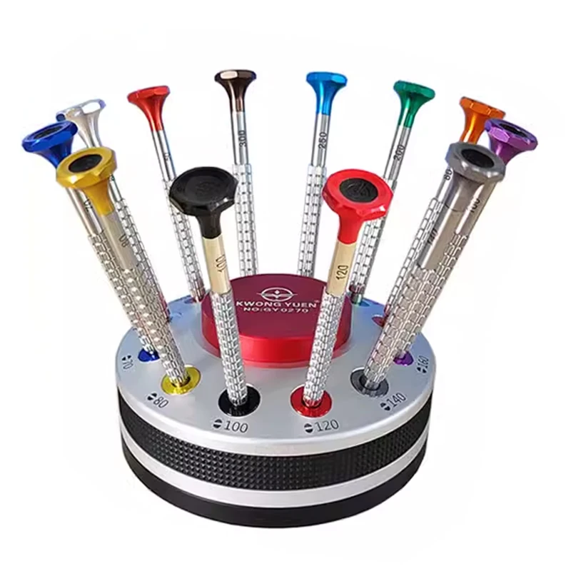 時計修理ツール時計ドライバー一言ノンスリップアークノンマーキングボールベアリング付き-s2-鋼ハーバーソース時計精度