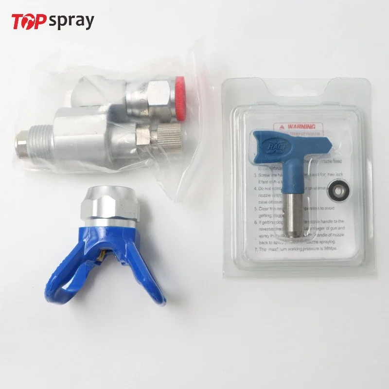 Topspray Titan Wagner Airless Paint Spray Gun 287030 CleanShot ShutOff Valve Swivel Joint 287-030 with 517 Tip For